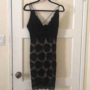 Black lace dress